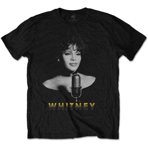Whitney Houston | Official Band T-Shirt | & White Photo