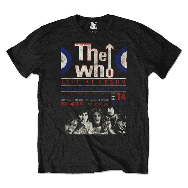 The Who Unisex Eco-T-Shirt: Live At Leeds '70