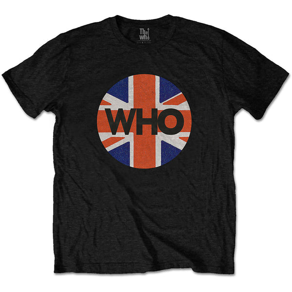 The Who | Official Band T-Shirt | Union Jack Circle