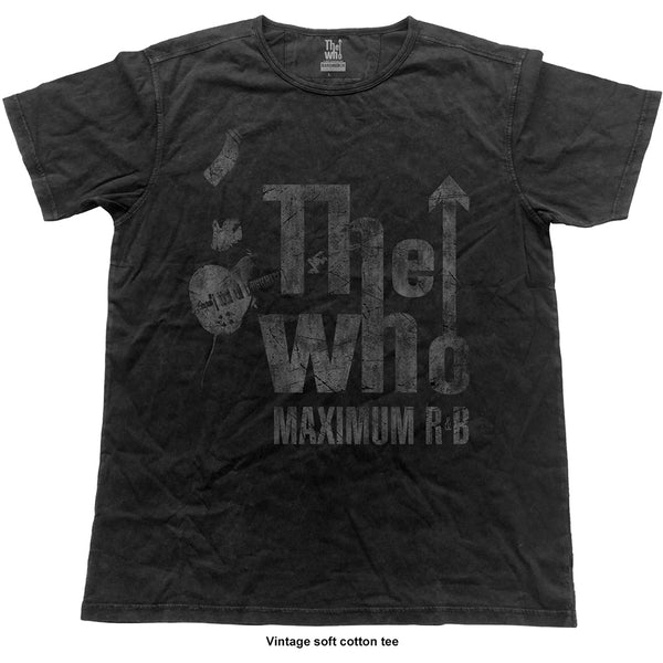 The Who Unisex Fashion T-Shirt: Max R&B Vintage (Vintage Finish)