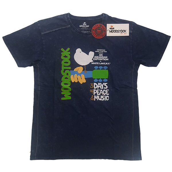 Woodstock Unisex Snow Wash T-Shirt: Poster
