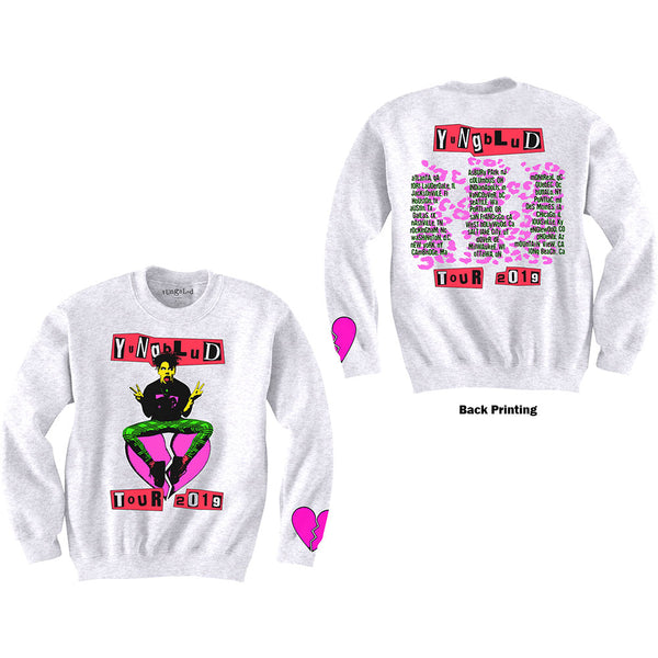 Yungblud Unisex Sweatshirt: Tour (Ex Tour/Back & Arm Print)