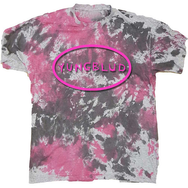 Yungblud | Official Band T-Shirt | Scratch Logo Oval (Dip-Dye)