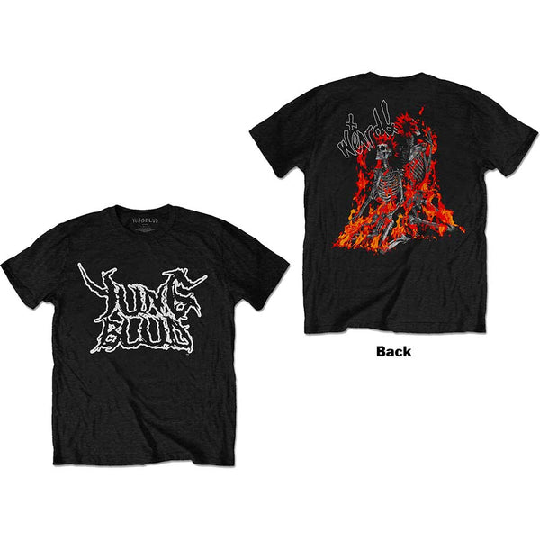 Yungblud | Official Band T-Shirt | Weird Flaming Skeletons (Back Print)