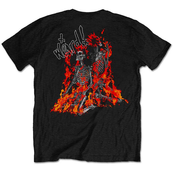 Yungblud | Official Band T-Shirt | Weird Flaming Skeletons (Back Print)