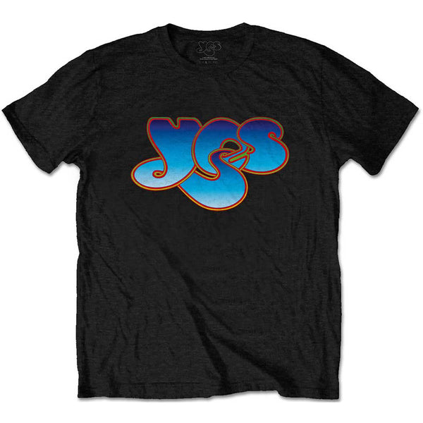 Yes | Official Band T-shirt | Classic Blue Logo