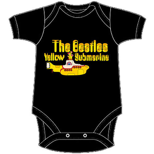 The Beatles Kids Baby Grow: Yellow Submarine Logo & Sub