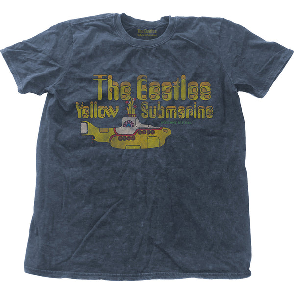 The Beatles Unisex Fashion T-Shirt: Yellow Submarine Nothing Is Real (Snow Wash)