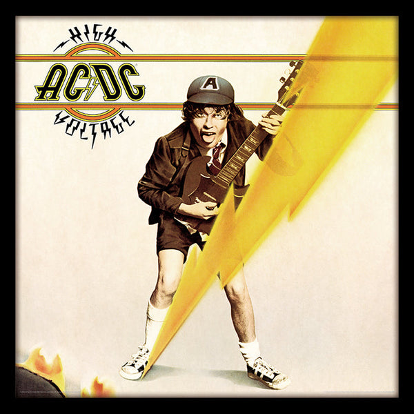 AC/DC High Voltage: 30.5 x 30.5cm Framed Print