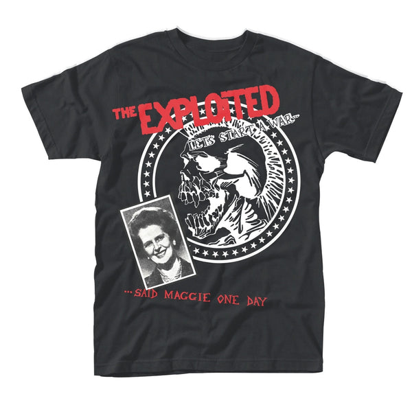 The Exploited Unisex T-shirt: Let's Start A War... (Said Maggie One Day)