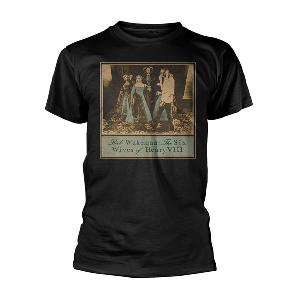 Rick Wakeman Unisex T-shirt: The Six Wives Of Henry VIII (back print)
