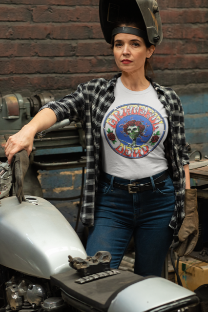 Grateful Dead Ladies T-Shirt: Bertha Circle Vintage Wash